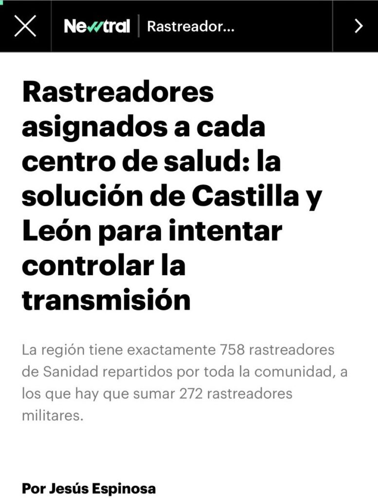 Lee más sobre el artículo Reportaje sobre rastreos en Castilla y León